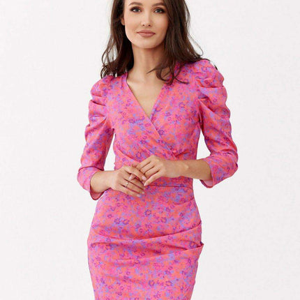 Elegant Daytime Overlap Dress - Très Elite