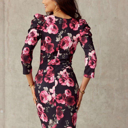 Elegant Daytime Overlap Dress - Très Elite