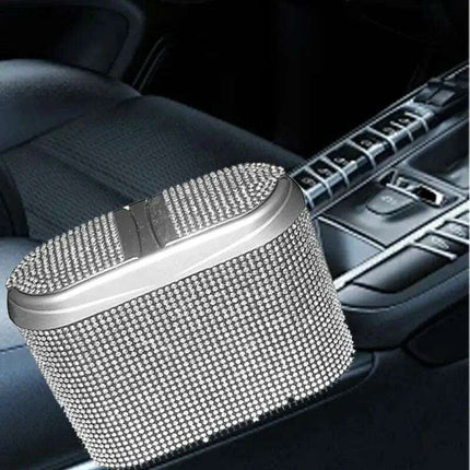 Elegant Diamond-Inspired Car Trash Bin for Stylish Travel - Très Elite