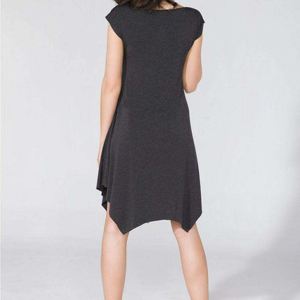 Elegant Distressed Knit Daydress with Flowy Design by Tessita - Très Elite