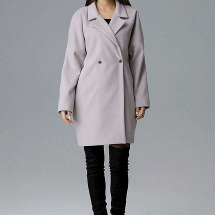 Elegant Double-Breasted Kimono Sleeve Outerwear - Très Elite