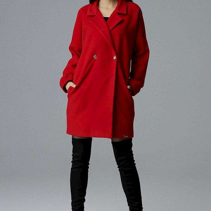 Elegant Double-Breasted Kimono Sleeve Outerwear - Très Elite