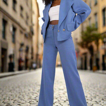 Elegant Double-Breasted Lakerta Blazer - Très Elite