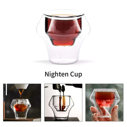 Elegant Double Wall Glass Coffee Set for a Luxurious Brewing Experience - Très Elite