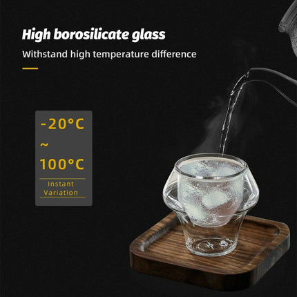 Elegant Double Wall Glass Coffee Set for a Luxurious Brewing Experience - Très Elite