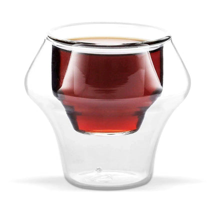 Elegant Double Wall Glass Coffee Set for a Luxurious Brewing Experience - Très Elite