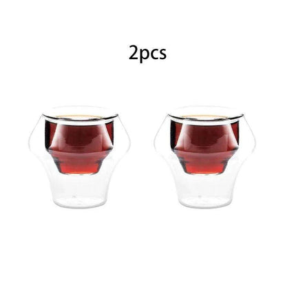 Elegant Double Wall Glass Coffee Set for a Luxurious Brewing Experience - Très Elite