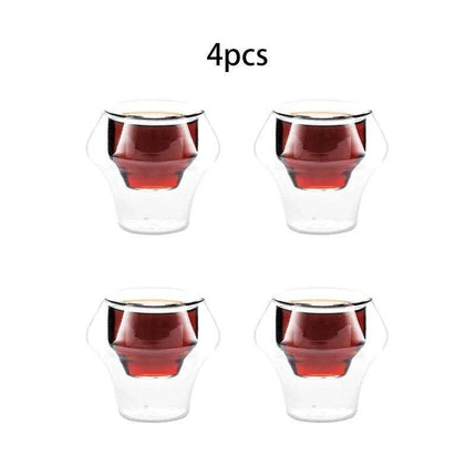 Elegant Double Wall Glass Coffee Set for a Luxurious Brewing Experience - Très Elite