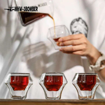 Elegant Double Wall Glass Coffee Set for a Luxurious Brewing Experience - Très Elite