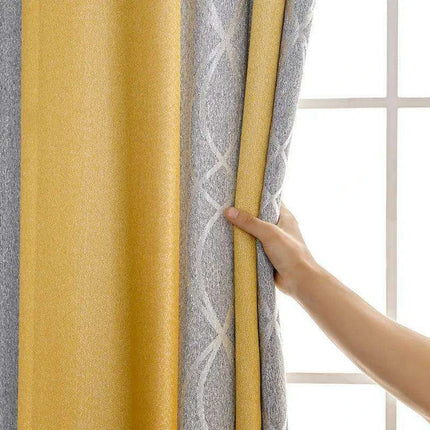 Elegant Dual Color Green Striped Blackout Curtain Set - Modern Home Upgrade - Très Elite