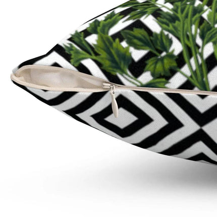 Elegant Dual-Pattern Floral Pillowcase for Versatile Home Styling