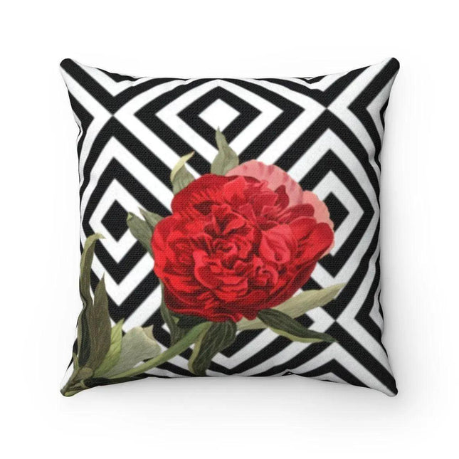 Elegant Dual-Sided Floral Design Pillow Cover