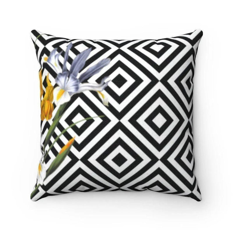 Elegant Dual-Sided Floral Print Cushion Cover - Très Elite