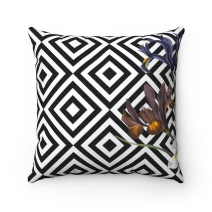 Elegant Dual-Sided Floral Print Cushion Cover