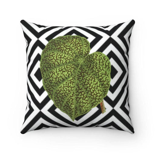 Elegant Dual-Sided Leaf Pattern Pillow Cover - Modern Abstract Design - Très Elite