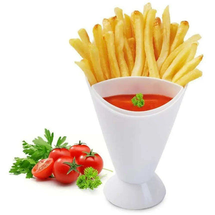 Elegant Dual Snack Cone Presentation Set for Gourmet Delights - Très Elite