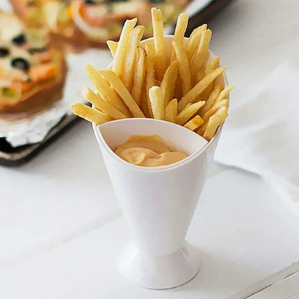 Elegant Dual Snack Cone Presentation Set for Gourmet Delights - Très Elite