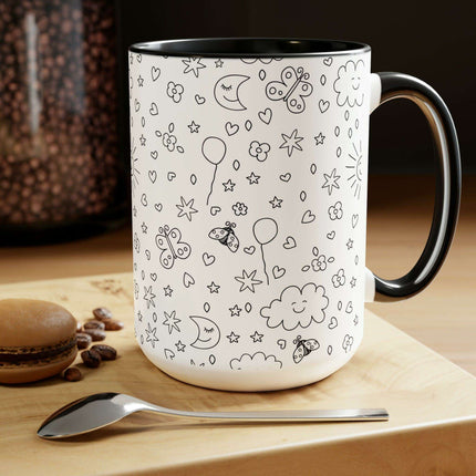 Elegant Duo Ceramic Coffee Mug Set - 2 Pieces - Très Elite