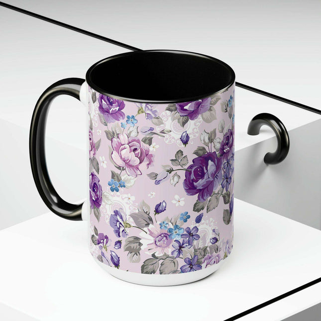 Elegant Duo: Maison Two-Tone Ceramic Coffee Cups