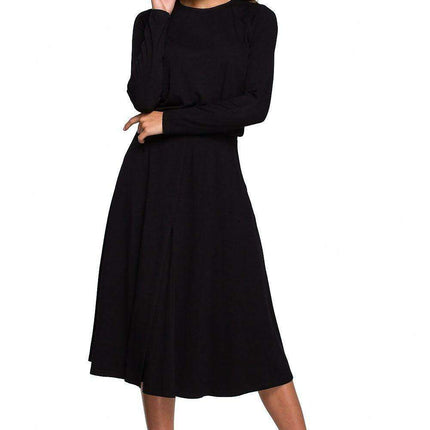 Elegant Ease Viscose Knit Dress - Très Elite