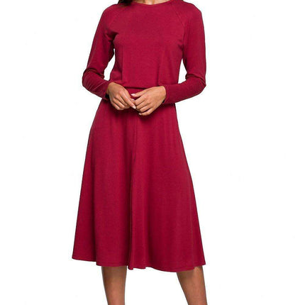 Elegant Ease Viscose Knit Dress - Très Elite