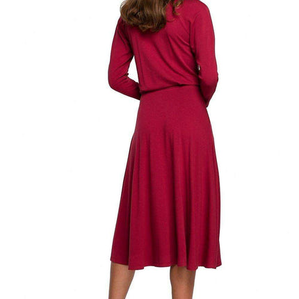 Elegant Ease Viscose Knit Dress - Très Elite