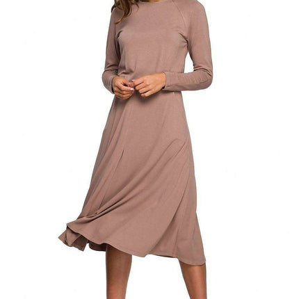 Elegant Ease Viscose Knit Dress - Très Elite
