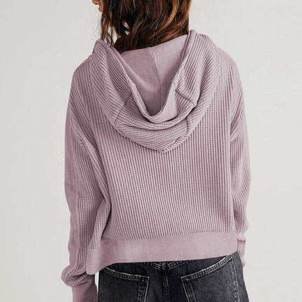 Elegant Ease Zip-Up Hoodie with Functional Pockets - Très Elite