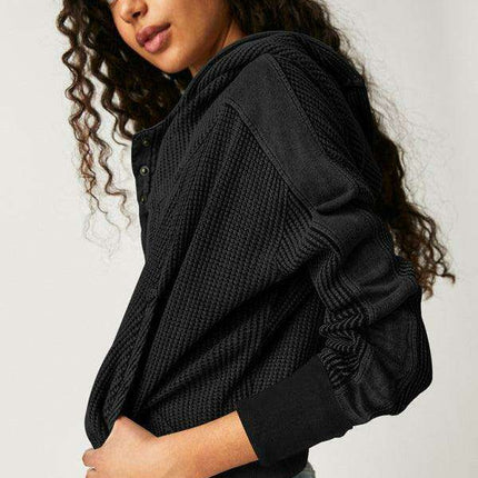 Elegant Ease Zip-Up Hoodie with Functional Pockets - Très Elite