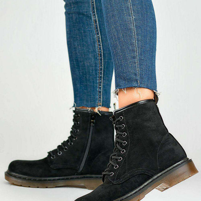 Elegant Eco-Friendly Beige Suede Winter Ankle Boots