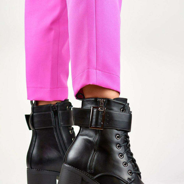 Elegant Eco-Leather Heeled Ankle Boots - PRIMO