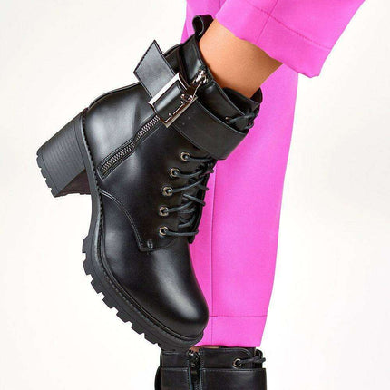 Elegant Eco-Leather Heeled Ankle Boots - PRIMO - Très Elite