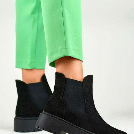 Elegant Eco-Suede Slip-On Boots for Women - Très Elite