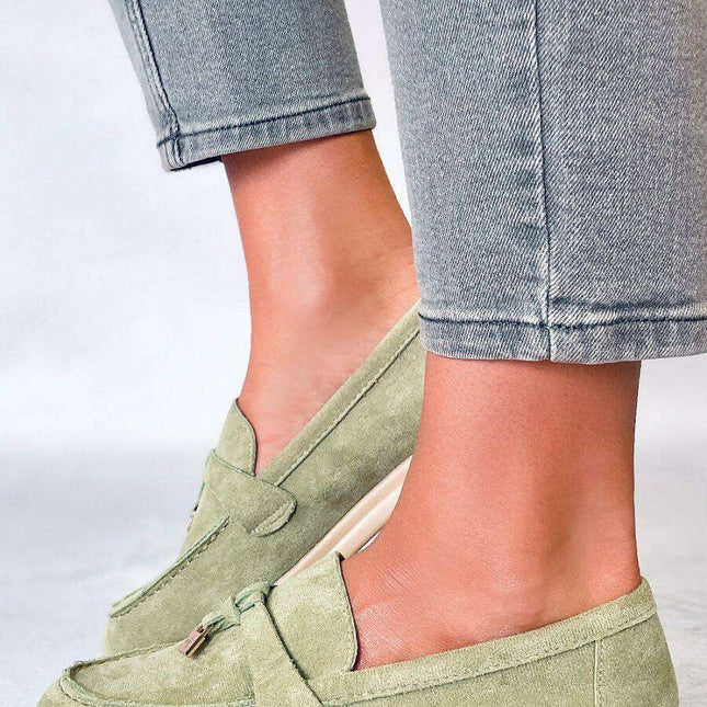 Elegant Ecological Suede Moccasins - Model 176040