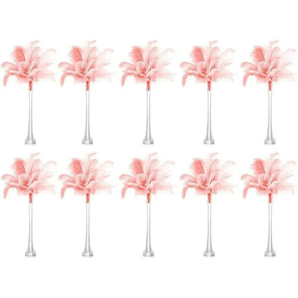 Elegant Eiffel Tower Crystal Vase Set of 10pcs
