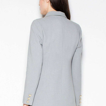 Elegant Embellished Double-Breasted Jacket for Effortless Charm - Très Elite