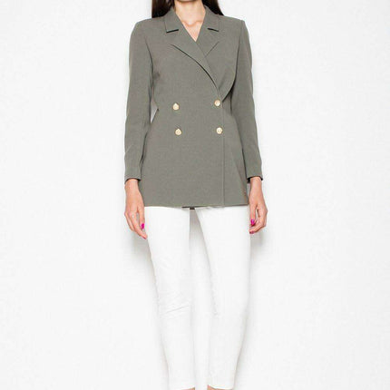 Elegant Embellished Double-Breasted Jacket for Effortless Charm - Très Elite