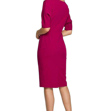 Elegant Envelope Dress with Batwing Sleeves - Très Elite