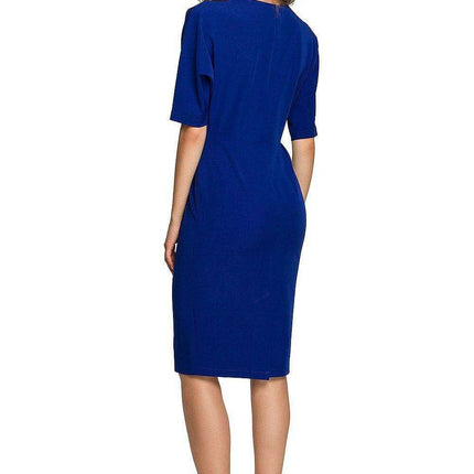Elegant Envelope Dress with Batwing Sleeves - Très Elite