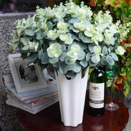 Elegant Eucalyptus Silk Foliage Arrangement - Premium Decorative Accent for Home - Très Elite