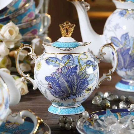 Elegant European Bone China Tea and Coffee Set for Luxurious Moments..