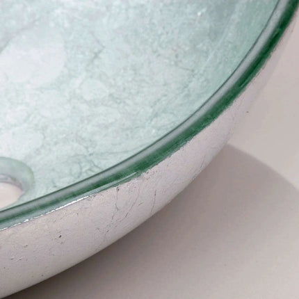 Elegant European Inspired Oval Glass Sink Set for Modern Bathrooms..