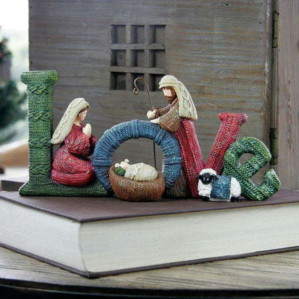 Elegant European LOVE/FAMILY Resin Decor - Charming Home Accents and Meaningful Gifts - Très Elite