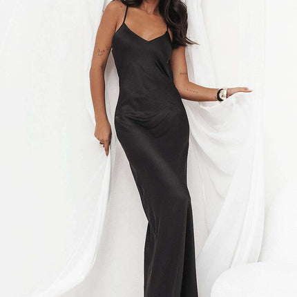 Elegant Evening Dress Model 215301 Long Flowing Back Cutout - Très Elite