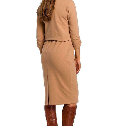 Elegant Everyday Cotton Knit Dress - Très Elite