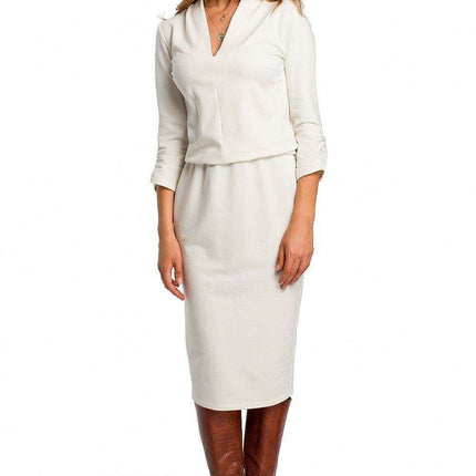 Elegant Everyday Cotton Knit Dress - Très Elite