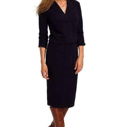 Elegant Everyday Cotton Knit Dress - Très Elite