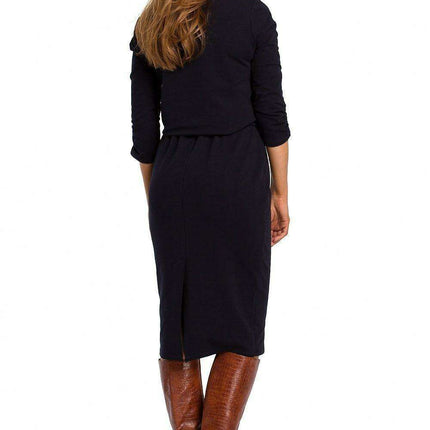 Elegant Everyday Cotton Knit Dress - Très Elite
