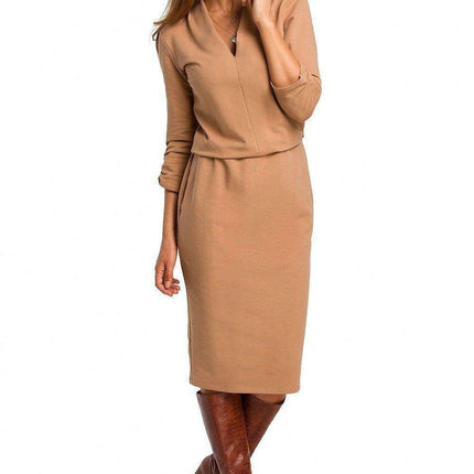 Elegant Everyday Cotton Knit Dress - Très Elite