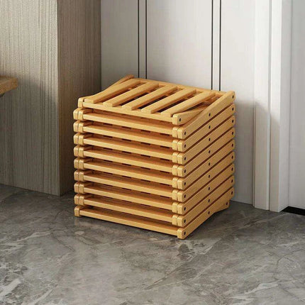 Elegant Expandable Bamboo Shoe Storage Rack with Customizable Tier Options - Très Elite